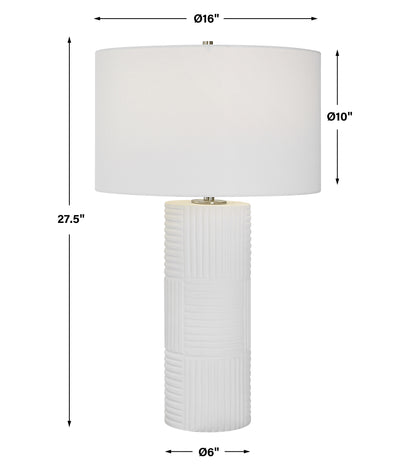 Uttermost Patchwork White Table Lamp 30068