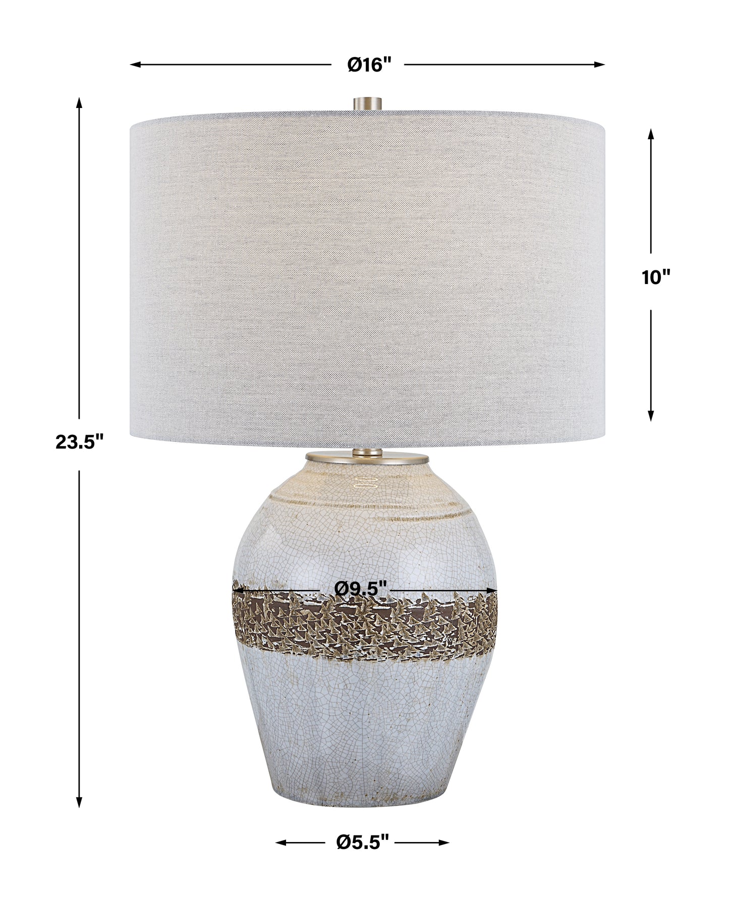 Uttermost Poul Crackled Table Lamp 30053-1