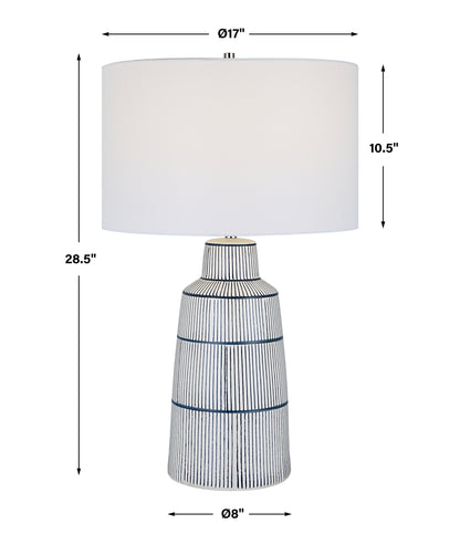 Uttermost Breton Nautical Stripe Table Lamp 30059-1