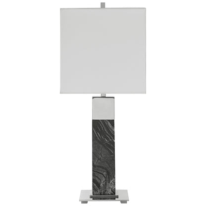 Uttermost Pilaster Black Marble Table Lamp 30060-1