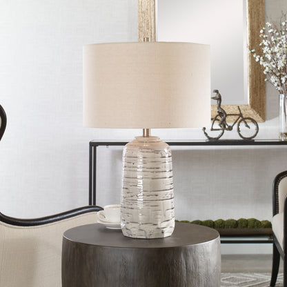 Uttermost Cyclone Ivory Table Lamp 30069-1