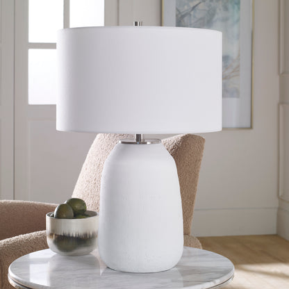 Uttermost Heir Chalk White Table Lamp 30105-1