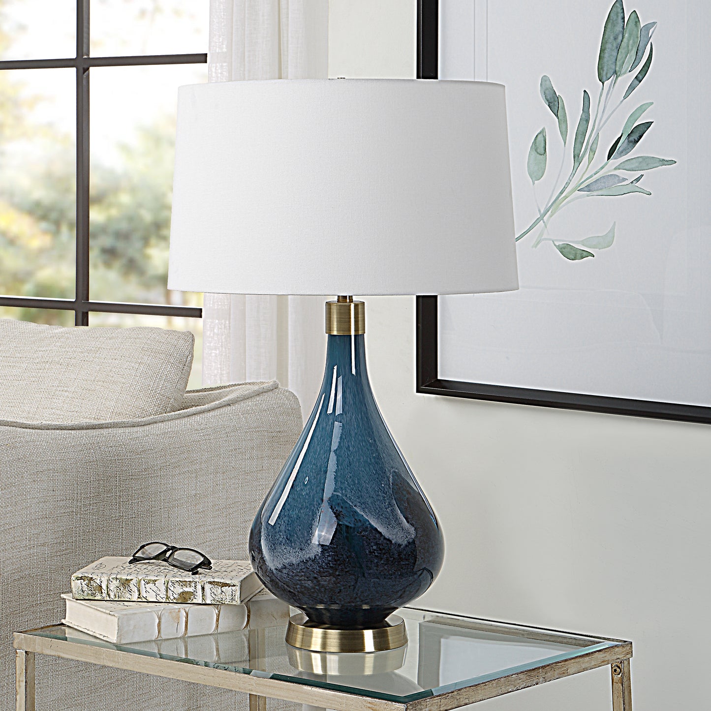 Uttermost Riviera Art Glass Table Lamp 30098