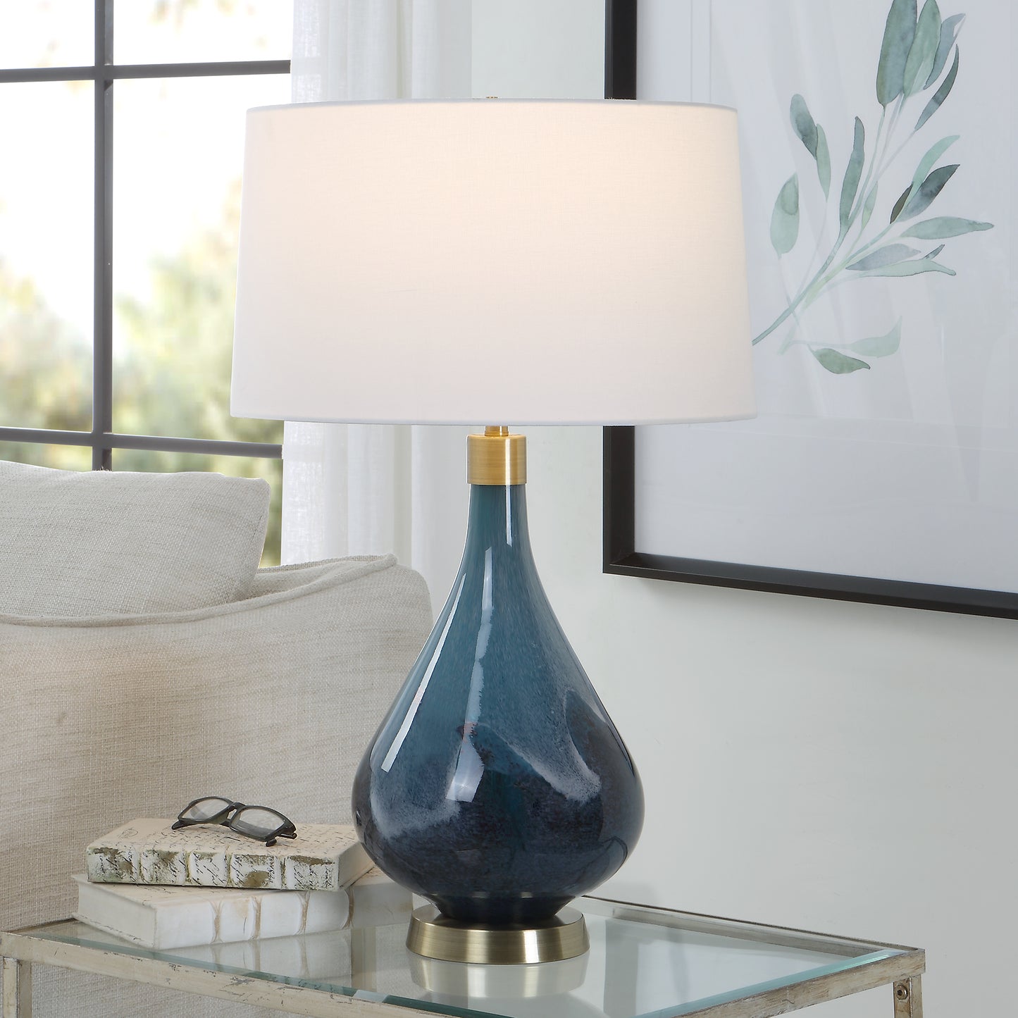 Uttermost Riviera Art Glass Table Lamp 30098