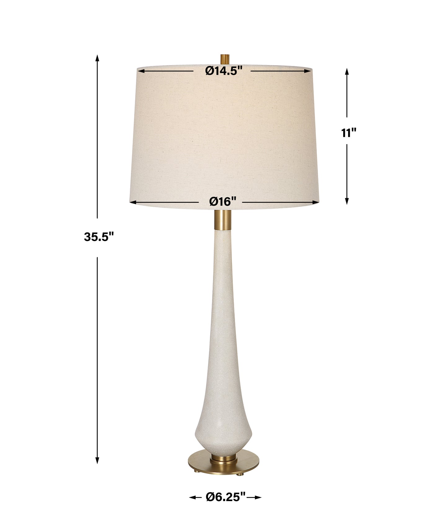 Uttermost Marille Ivory Stone Table Lamp 30135