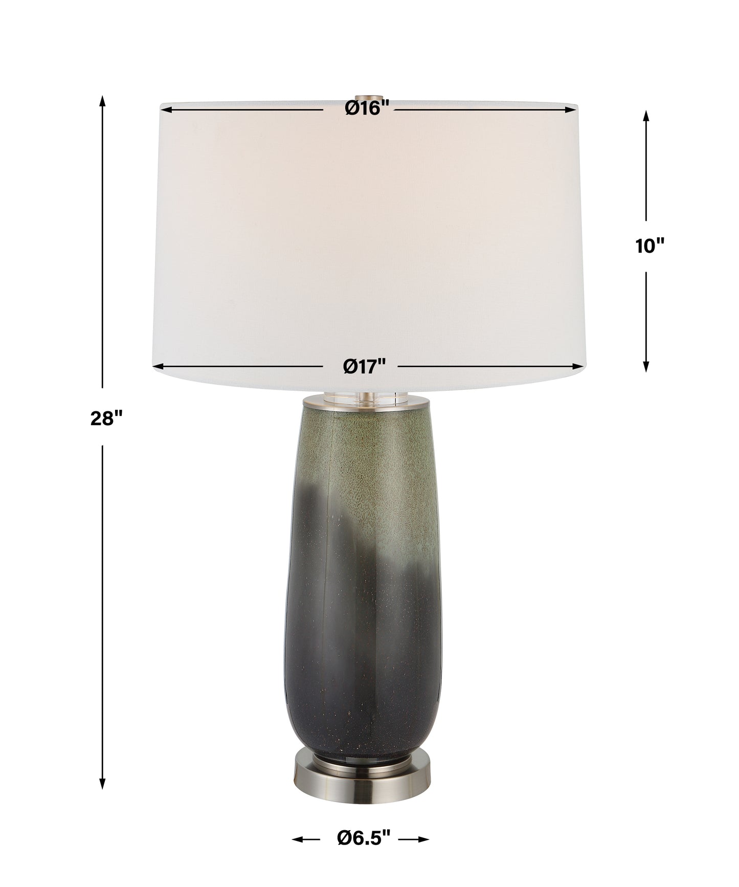 Uttermost Campa Gray-Blue Table Lamp 30143