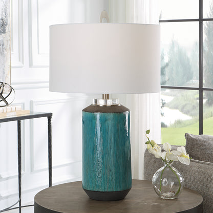 Uttermost Maui Aqua Blue Table Lamp 30151-1