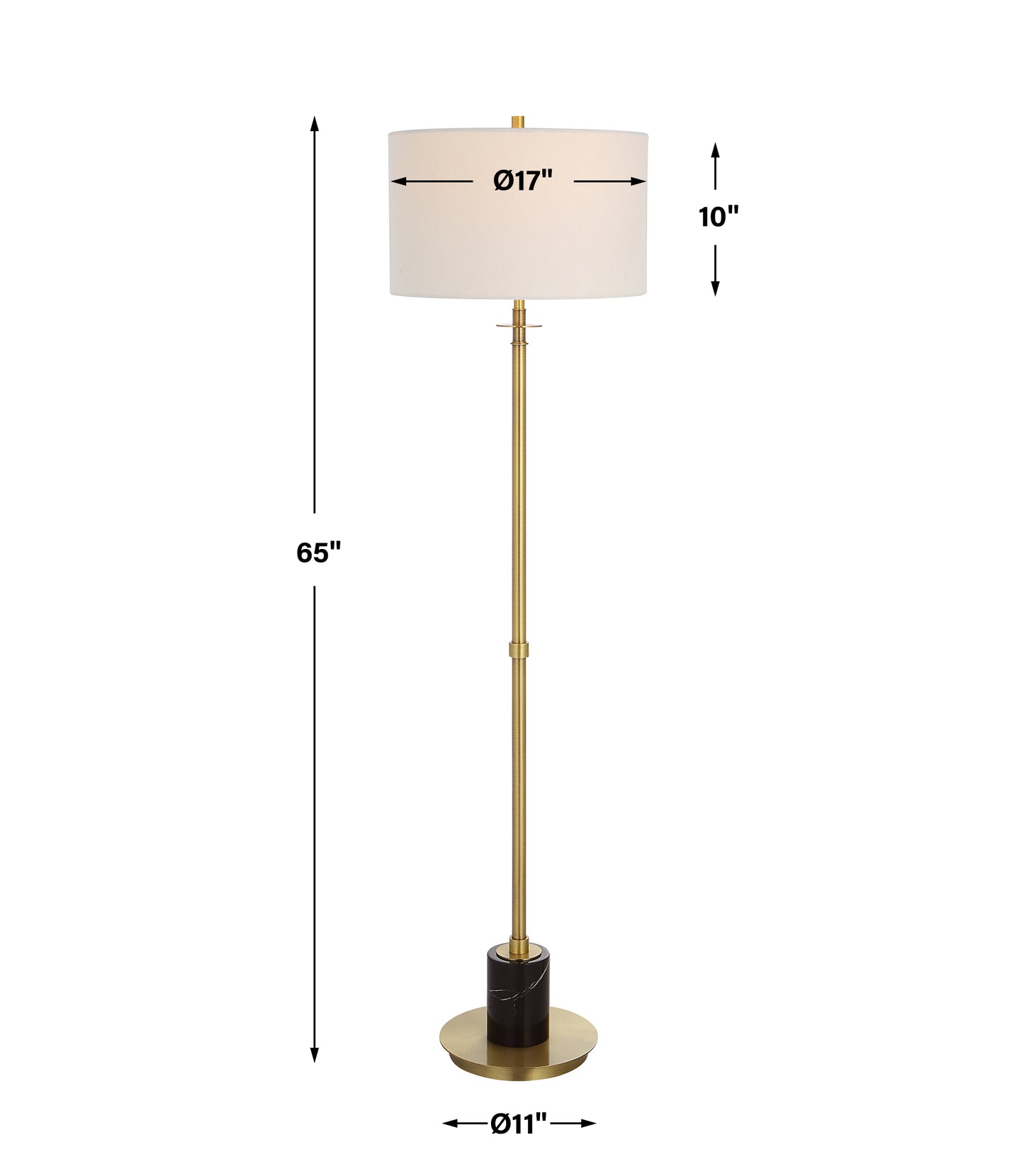 Uttermost Guard Brass Floor Lamp 30137-1