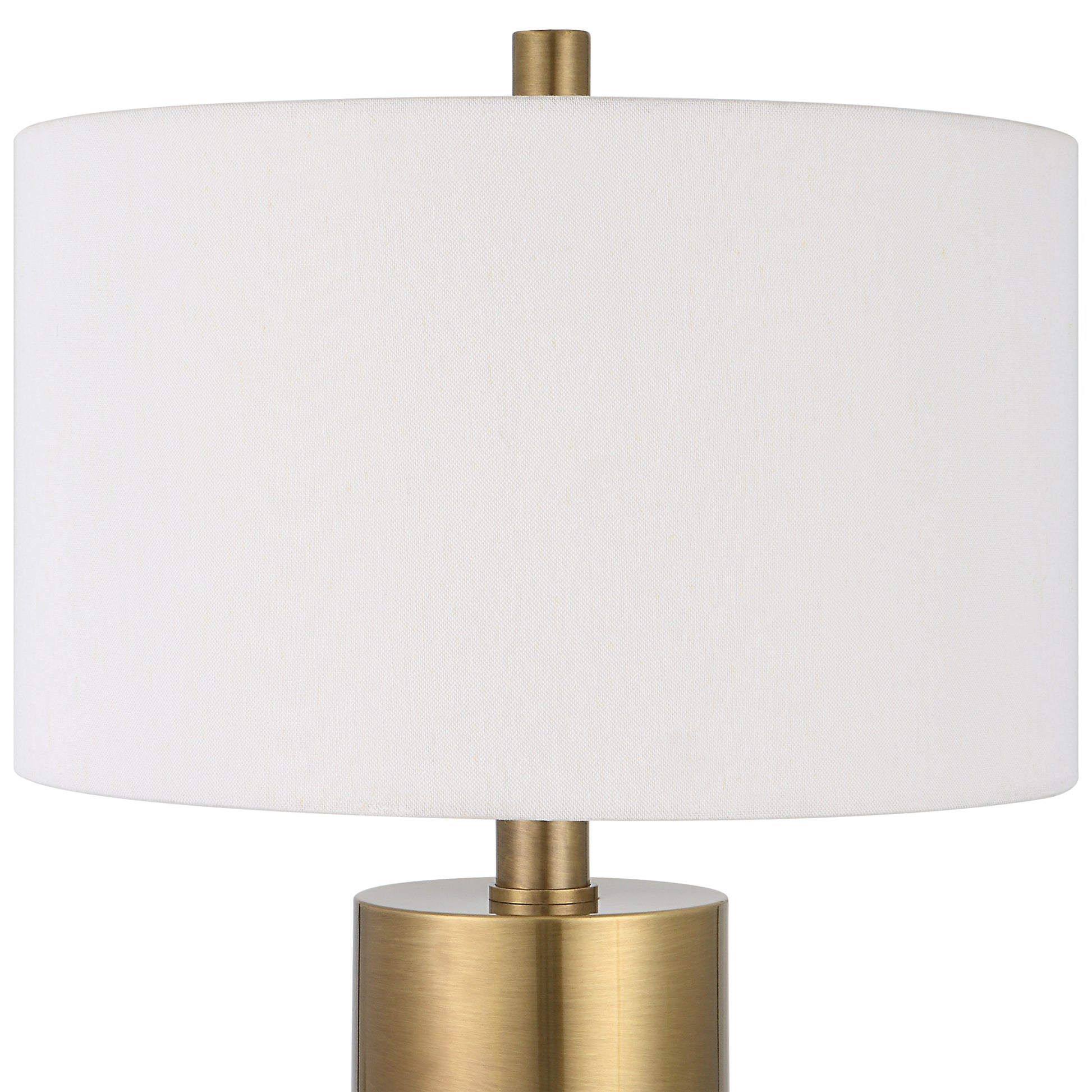 Uttermost Adelia Ivory & Brass Table Lamp 30124-1