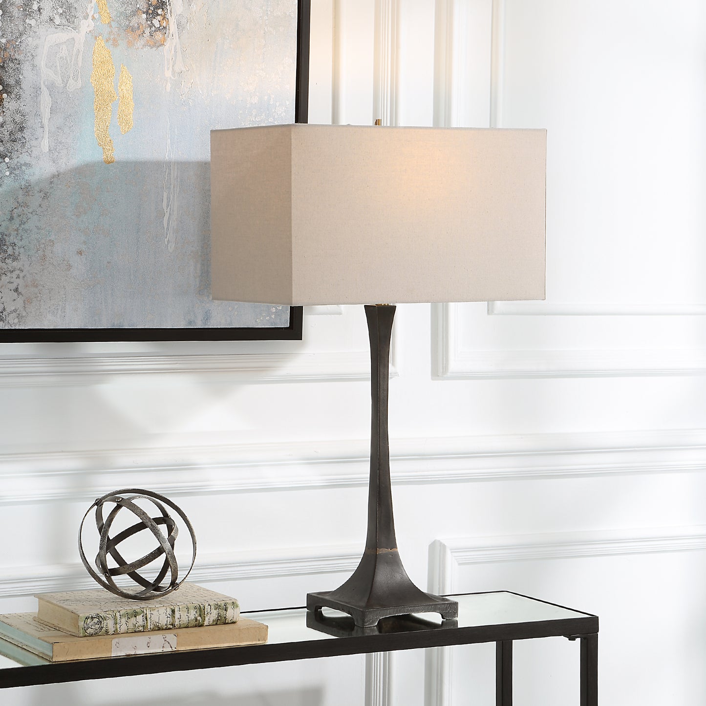 Uttermost Reydan Tapered Iron Table Lamp 30139