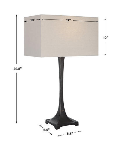 Uttermost Reydan Tapered Iron Table Lamp 30139