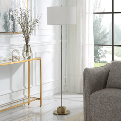 Uttermost Prominence Brass Floor Lamp 30152-1