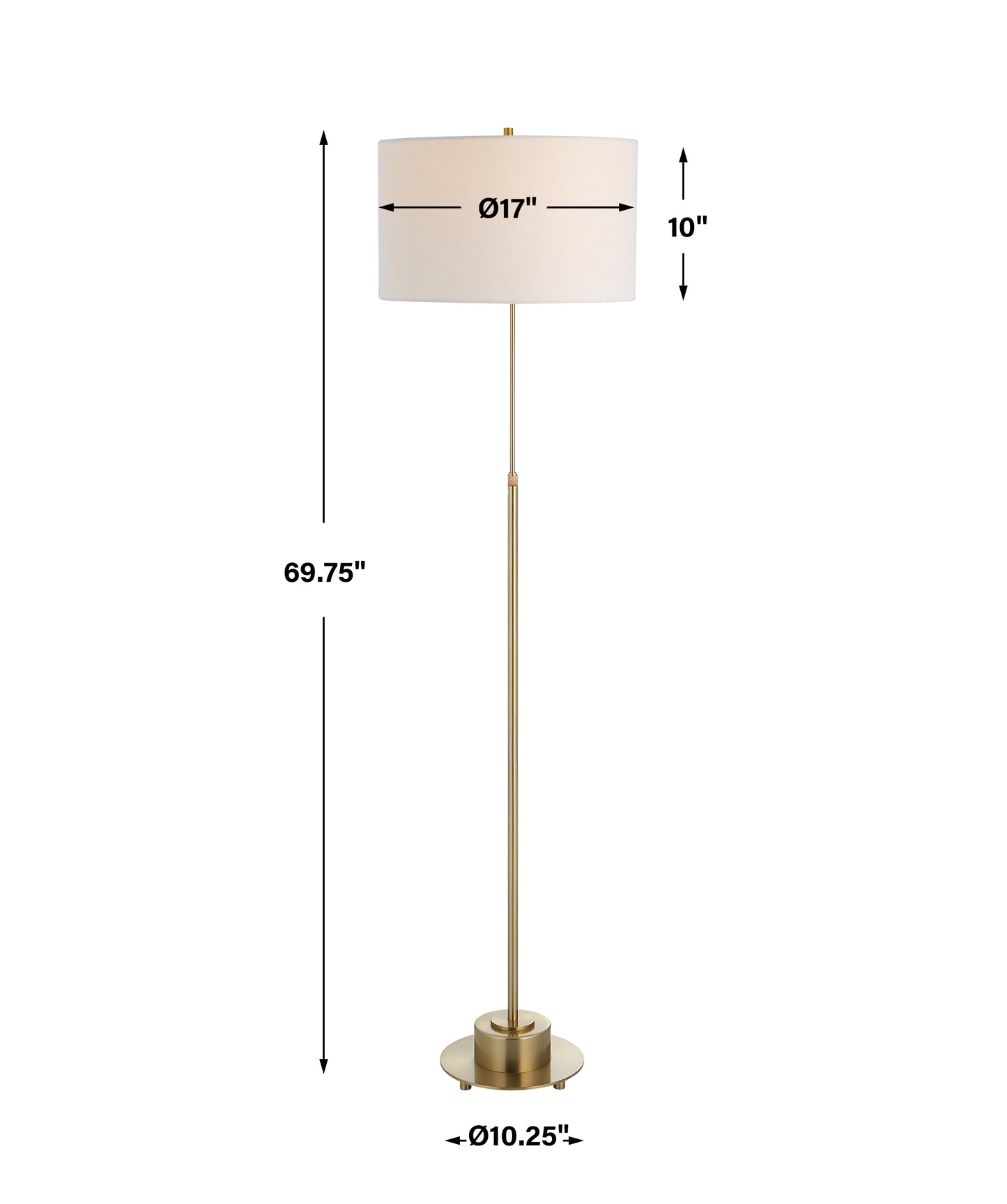 Uttermost Prominence Brass Floor Lamp 30152-1