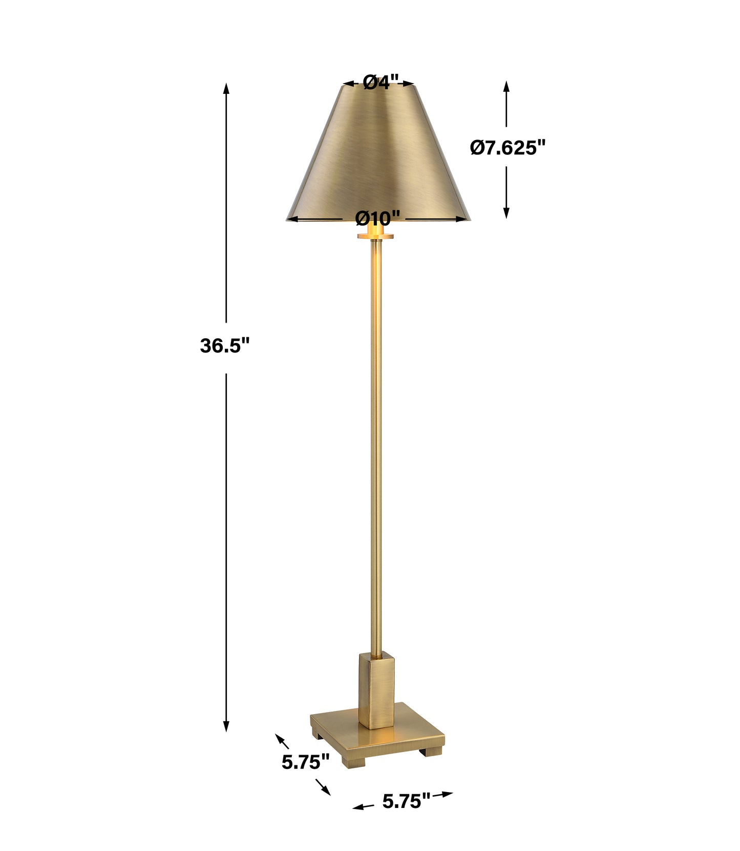 Uttermost Pilot Brass Buffet Lamp 30154-1