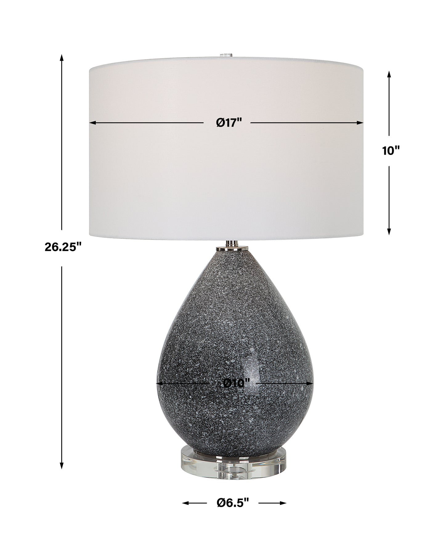 Uttermost Nebula Speckled Glaze Table Lamp 30149-1