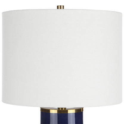 Lily Lifestyle Royal Blue Glaze With Antique Gold Accents