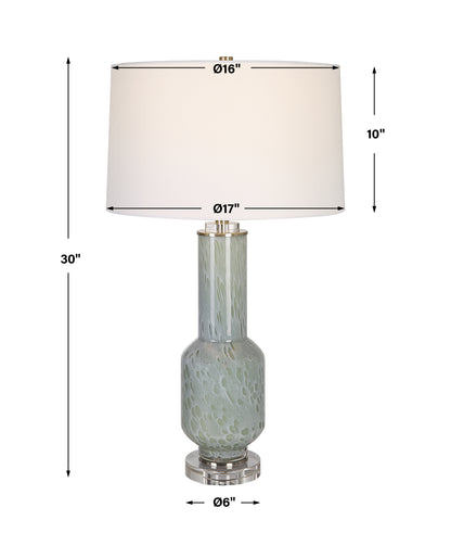 Uttermost Imperia Aqua Gray Table Lamp 30172