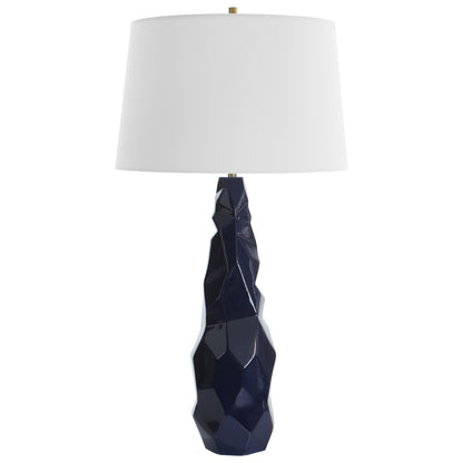 Uttermost Kavos Geometric Blue Table Lamp 30173