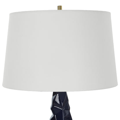 Uttermost Kavos Geometric Blue Table Lamp 30173