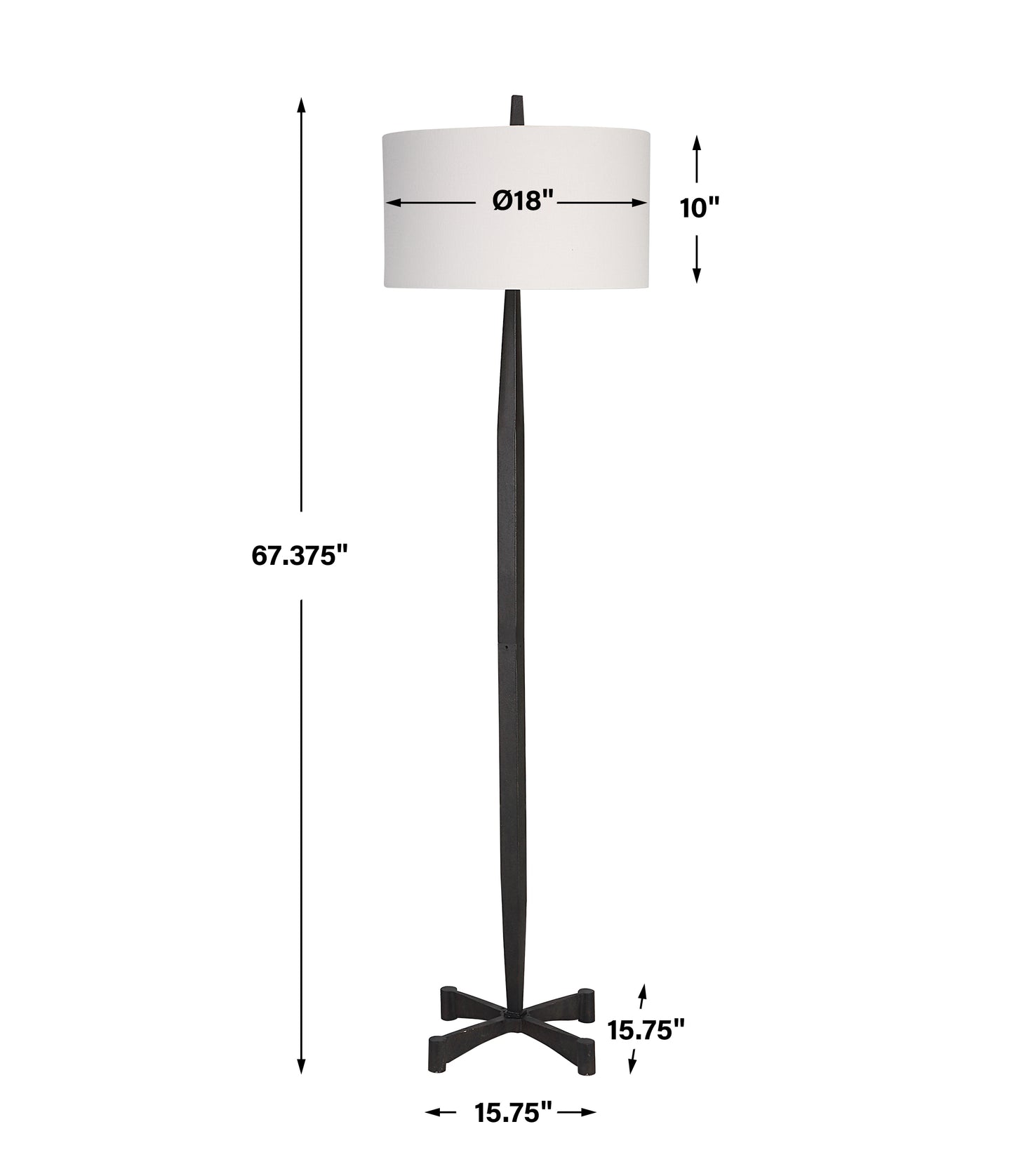 Uttermost Counteract Rust Metal Floor Lamp 30158