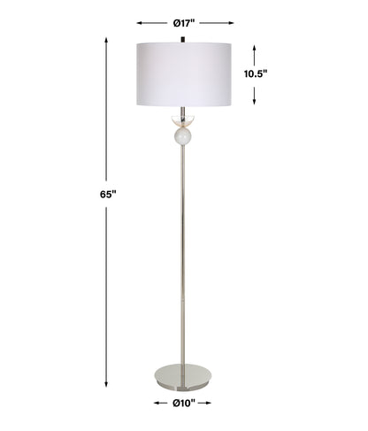 Uttermost Exposition Nickel Floor Lamp 30177-1