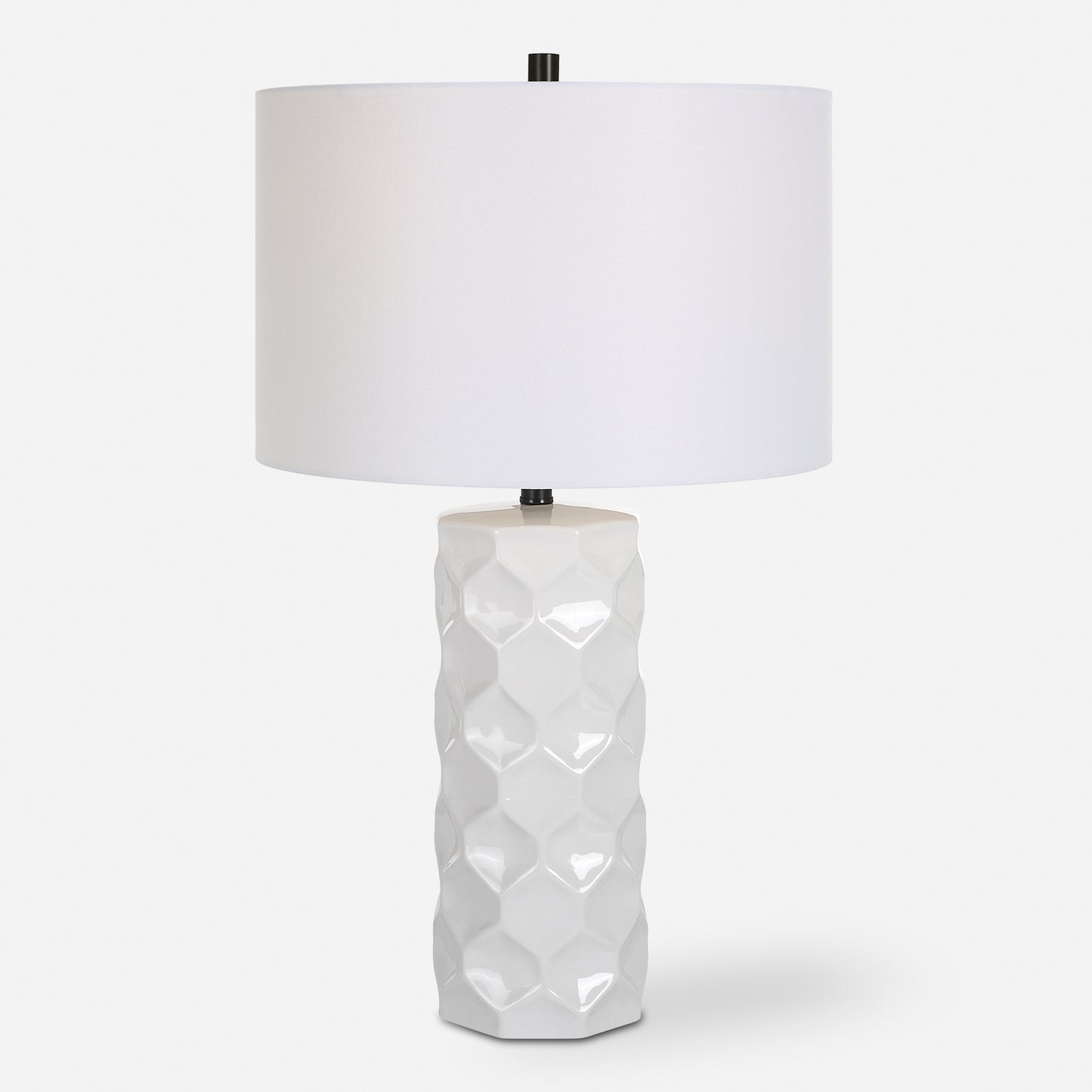 Uttermost Honeycomb White Table Lamp 30181-1