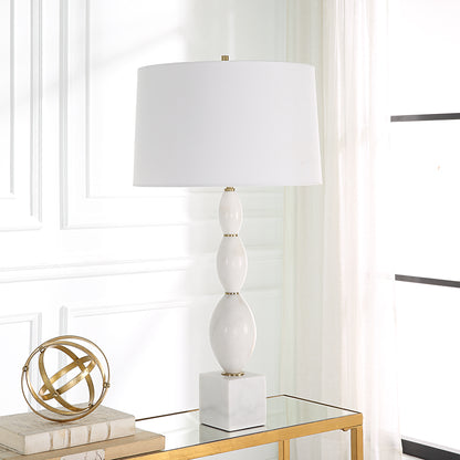 Uttermost Regalia White Marble Table Lamp 30197