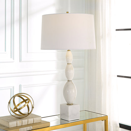 Uttermost Regalia White Marble Table Lamp 30197