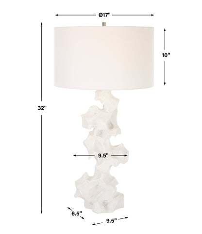 Uttermost Remnant White Marble Table Lamp 30198