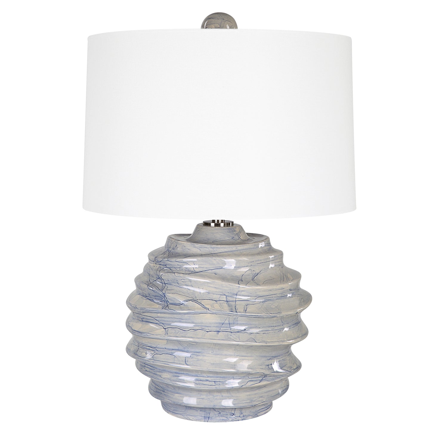 Uttermost Waves Blue & White Accent Lamp 30194-1