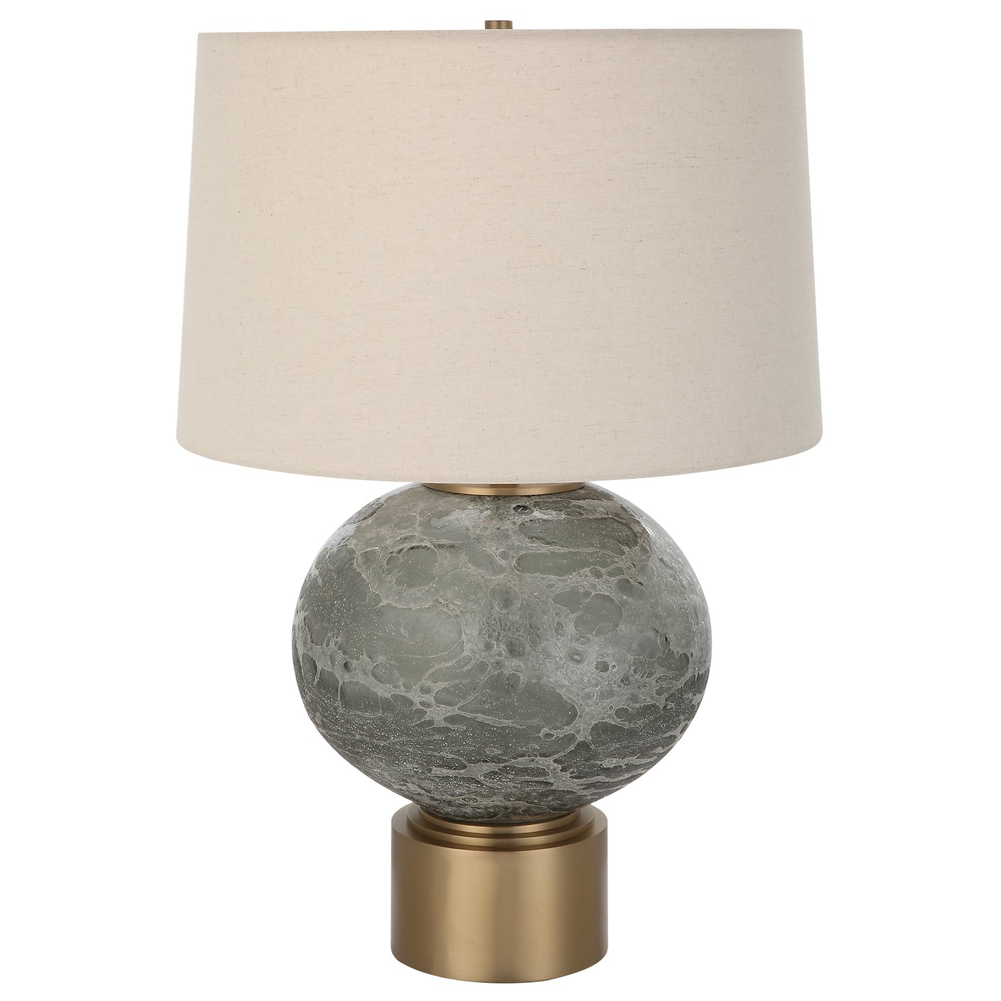 Uttermost Lunia Gray Glass Table Lamp 30200-1