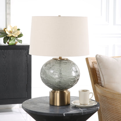 Uttermost Lunia Gray Glass Table Lamp 30200-1