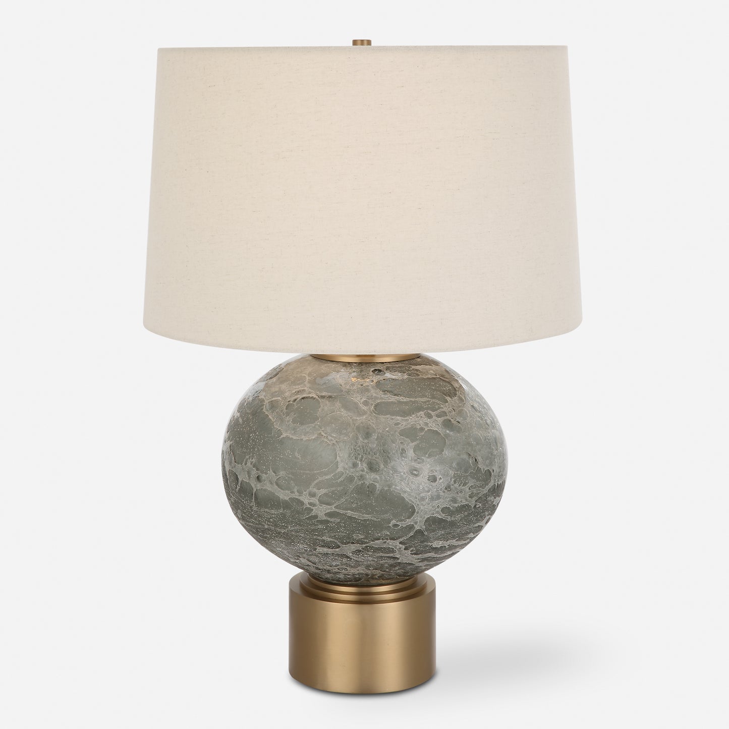 Uttermost Lunia Gray Glass Table Lamp 30200-1