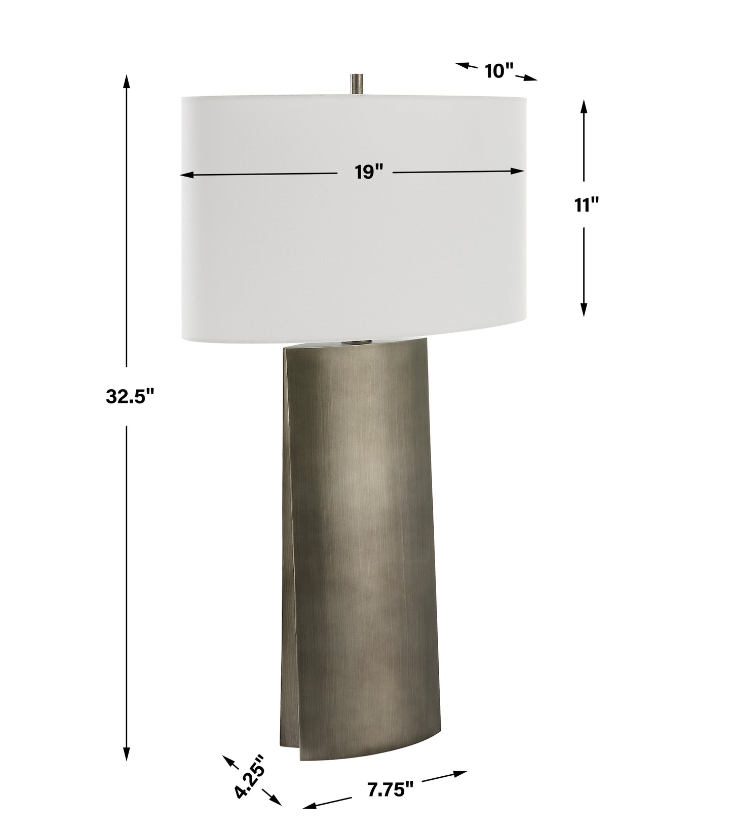 Uttermost V-Groove Modern Table Lamp 30204