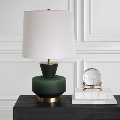 Uttermost Trentino Dark Emerald Green Table Lamp 30232-1