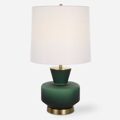 Uttermost Trentino Dark Emerald Green Table Lamp 30232-1