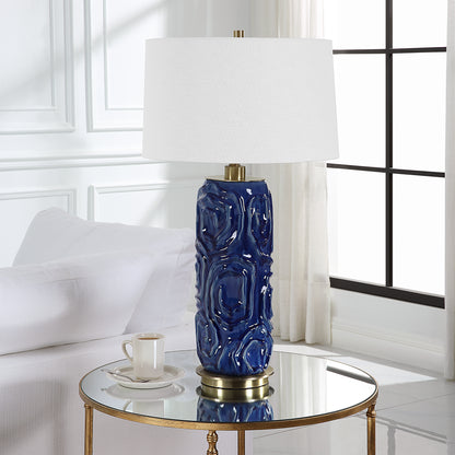 Uttermost Zade Blue Table Lamp 30221-1