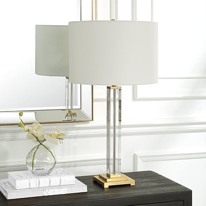 Uttermost Crystal Column Table Lamp 30237