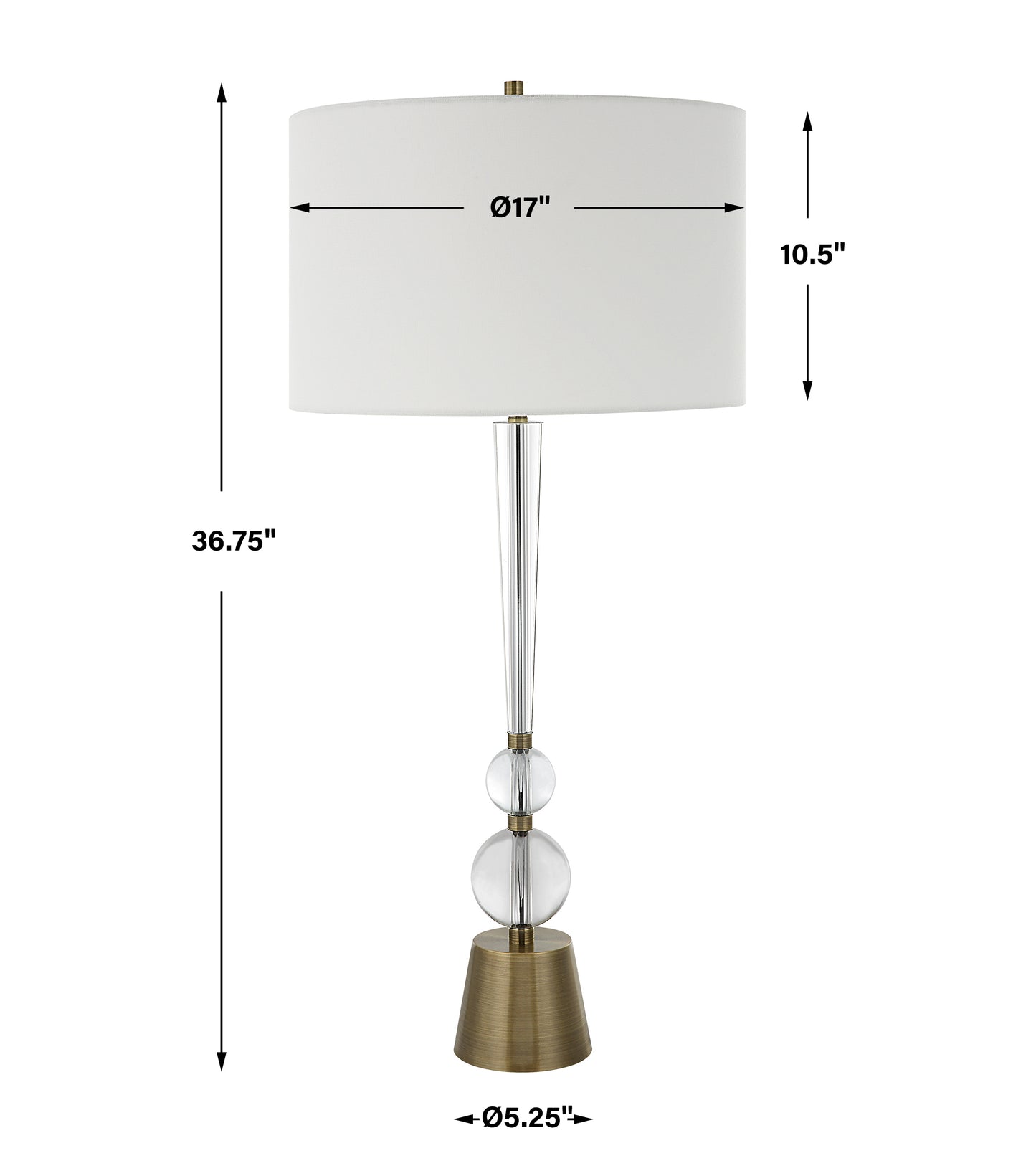 Uttermost Annily Crystal Table Lamp 30233