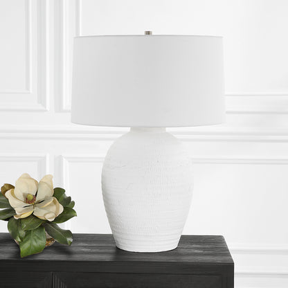 Uttermost Reyna Chalk White Table Lamp 30236-1