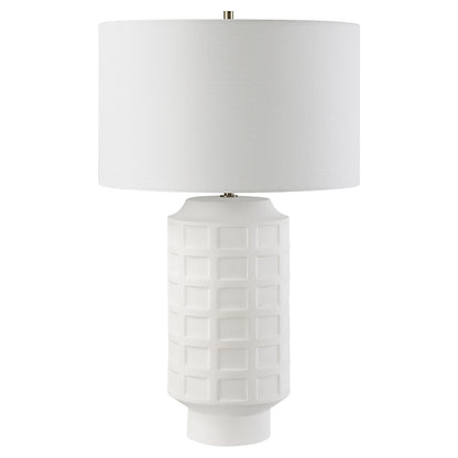 Uttermost Window Pane White Table Lamp 30239