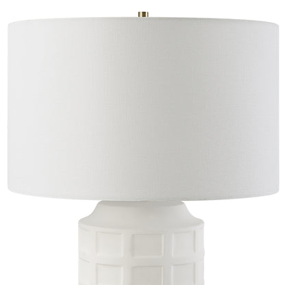 Uttermost Window Pane White Table Lamp 30239