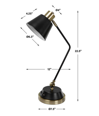 Lily Lifestyle Antique Brass And Black Finish