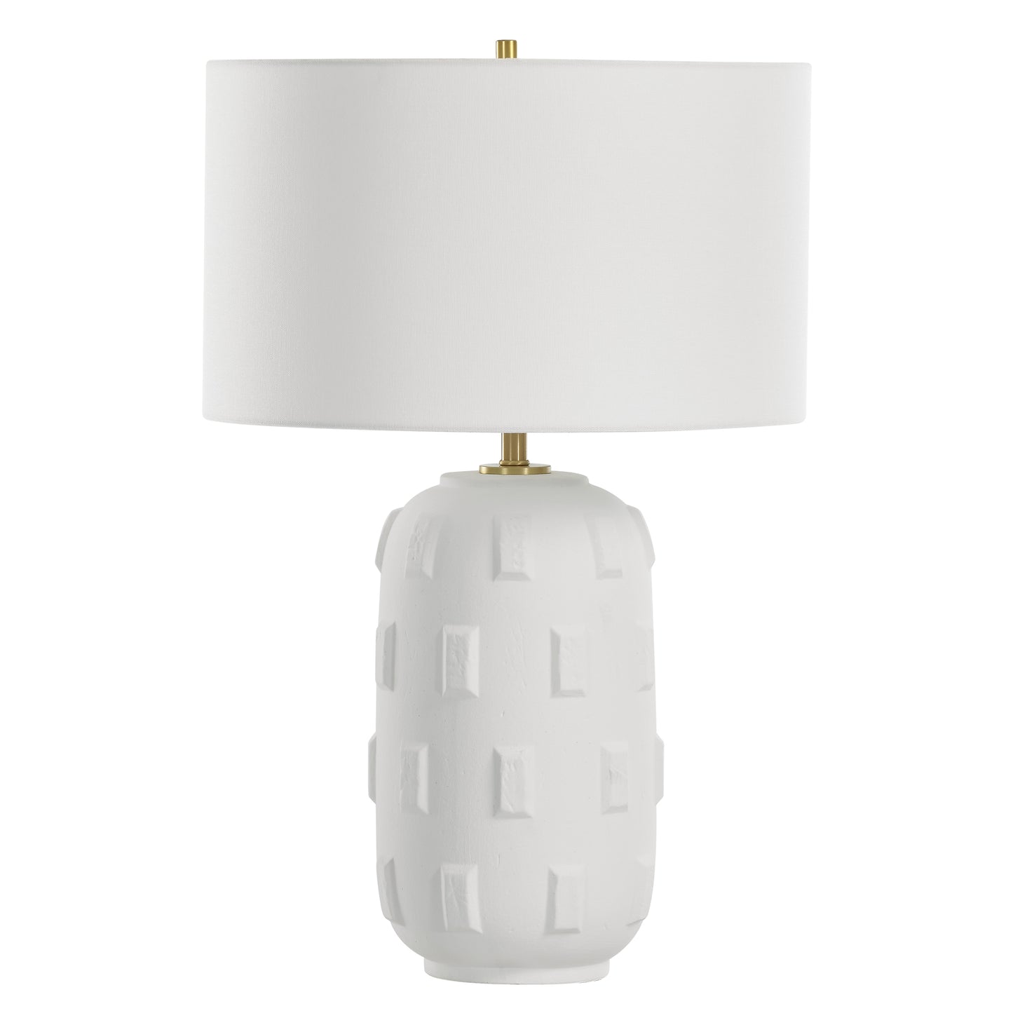 Uttermost Emerie Textured White Table Lamp 30256-1