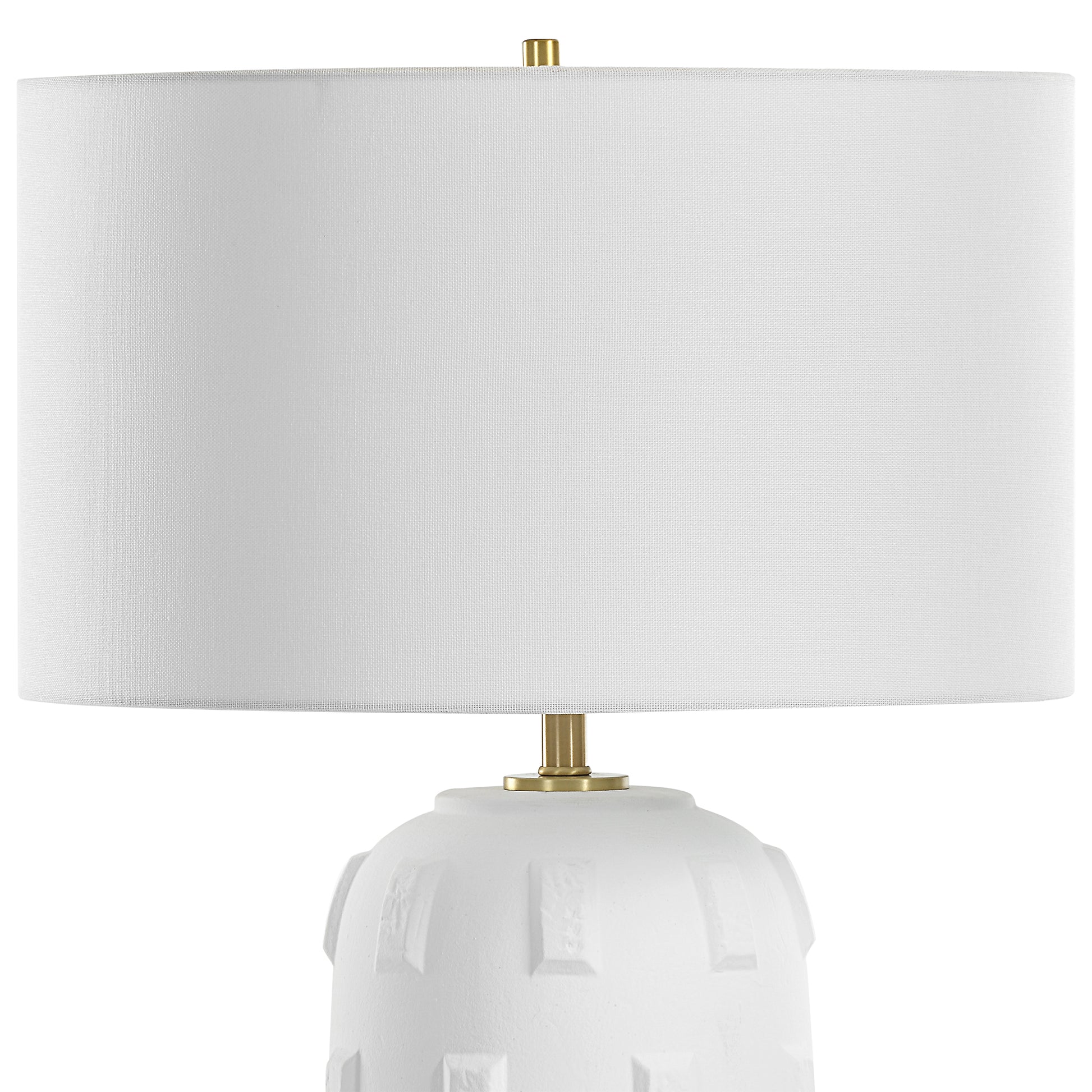 Uttermost Emerie Textured White Table Lamp 30256-1