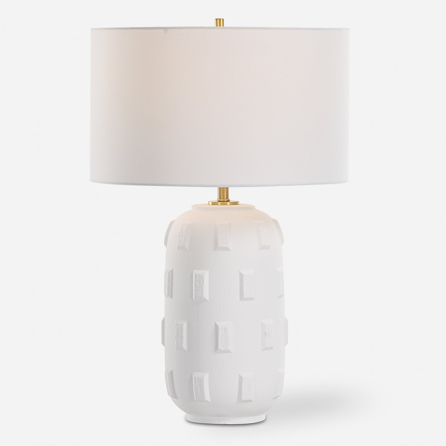 Uttermost Emerie Textured White Table Lamp 30256-1