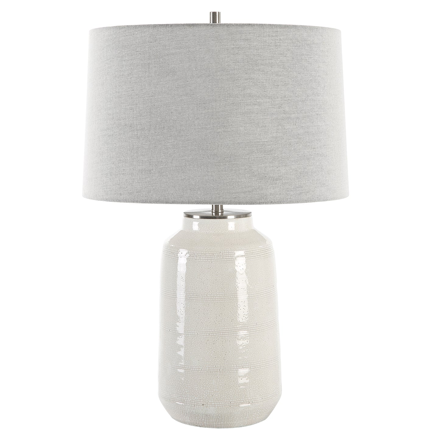 Uttermost Odawa White Farmhouse Table Lamp 30248-1