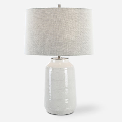 Uttermost Odawa White Farmhouse Table Lamp 30248-1