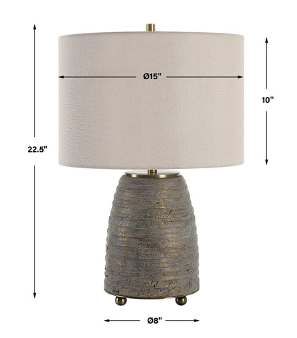 Uttermost Gorda Bronze Ceramic Table Lamp 30252-1