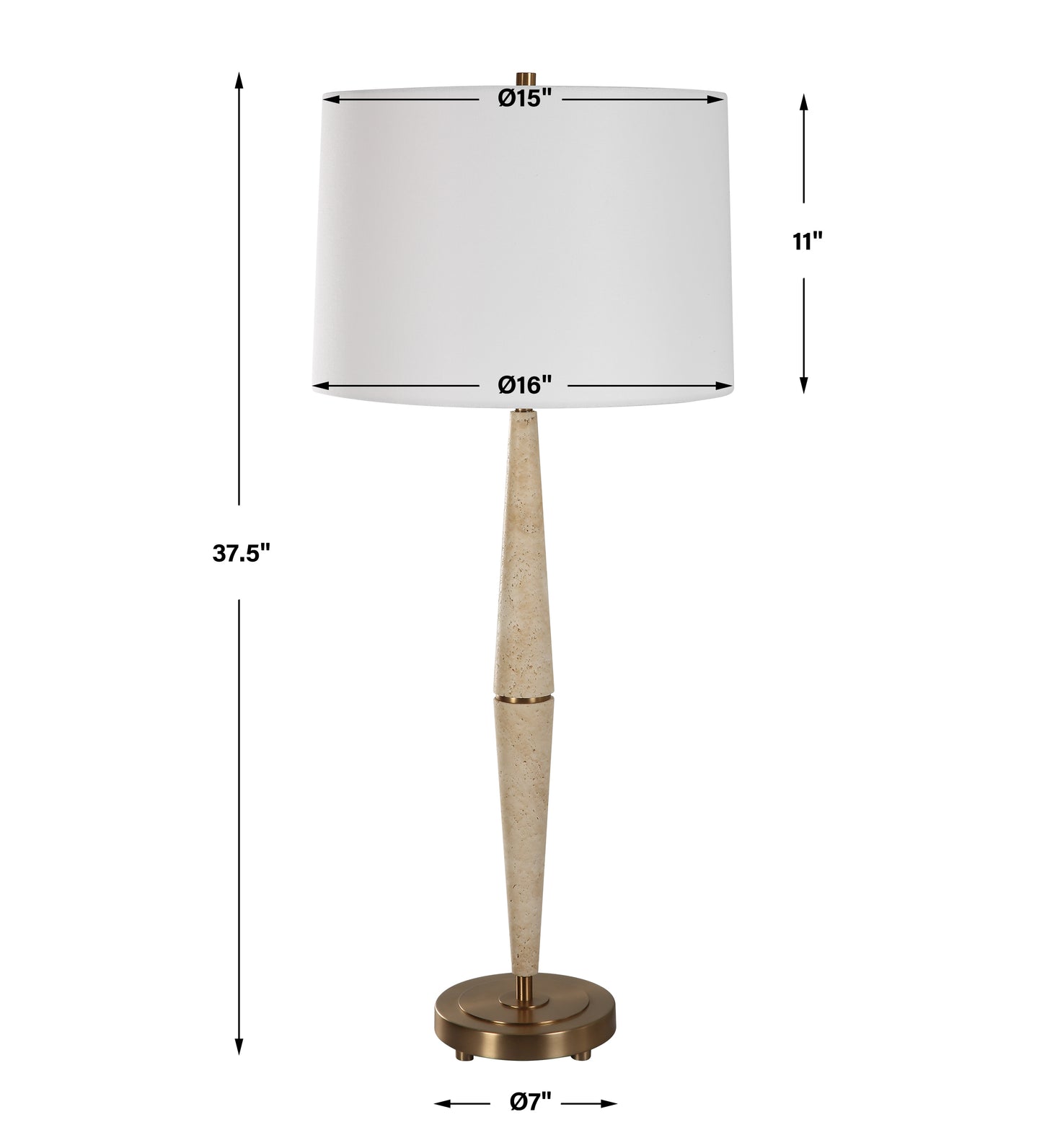 Uttermost Palu Travertine Table Lamp 30247